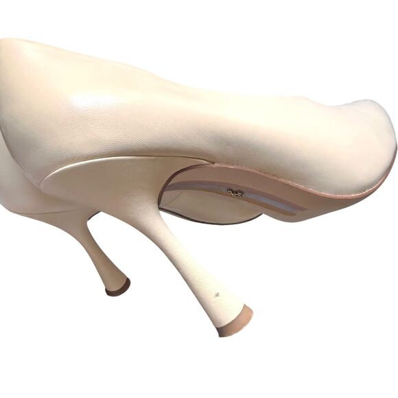 SAM EDELMAN Hilton‎ Ecru Leather Pumps Sz 9.5 - Picture 5 of 8